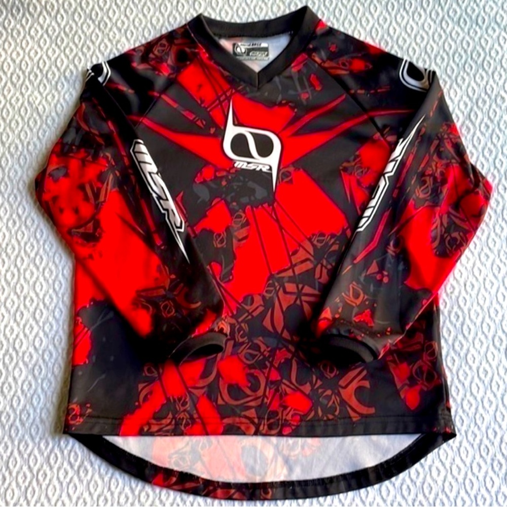 Motocross jersey L red & black MSR Axxis dirt bike